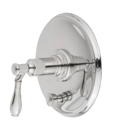 Newport Brass Balanced Pressure Tub & Shower Diverter Plate W/ Handle Brass 5-2552BP-03N